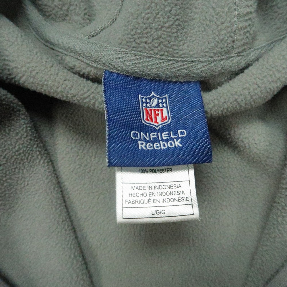 New Orleans Saints Jacket Mens Large NFL Football Reebok Onfield Full Zip Hoodie - Picture 3 of 12